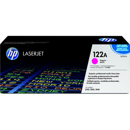 HP 122A Magenta Original LaserJet Toner Cartridge tonerová náplň 1 kusů Originální Purpurová Q3963A