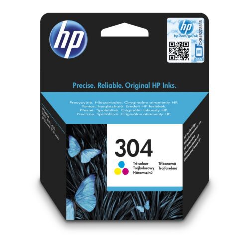 Inkoustová kazeta HP 304 tříbarevná (N9K05AE#BA3)