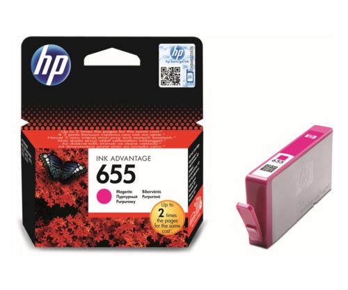 Inkoustová kazeta HP 655 purpurová (CZ111AE#BHK)
