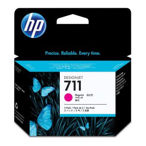 Inkoustová kazeta HP 711 purpurová
