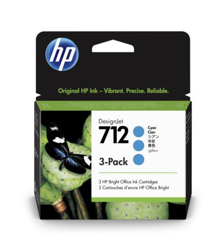 Inkoustová kazeta HP 712 azurová