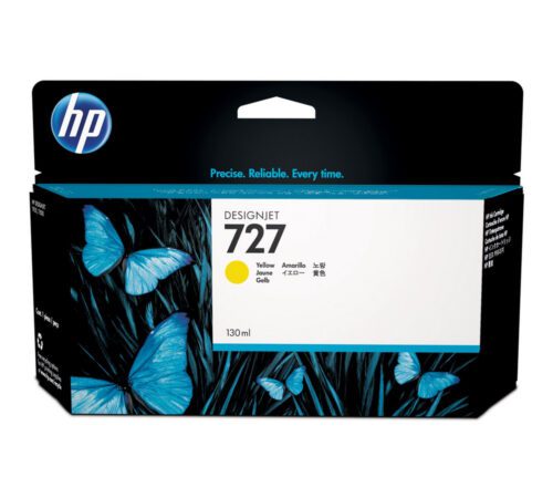 Inkoustová kazeta HP 727 žlutá (B3P21A)