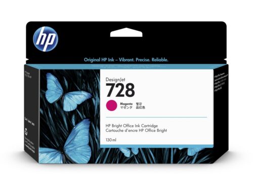 Inkoustová kazeta HP 728 purpurová (130 ml) (F9J66A)