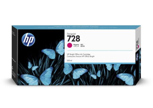 Inkoustová kazeta HP 728 purpurová (300 ml) (F9K16A)