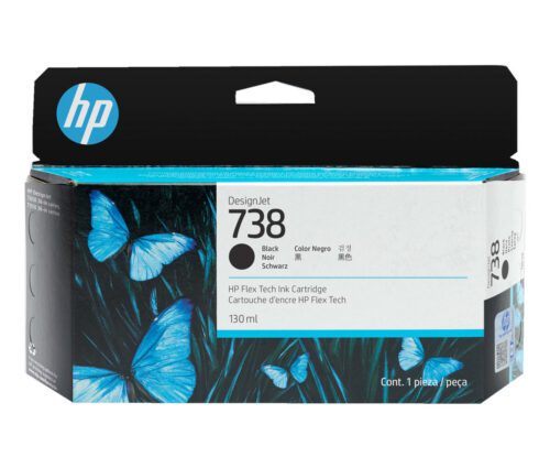 Inkoustová kazeta HP 738 černá (130 ml) (498N4A)