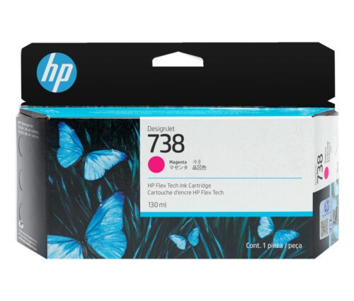 Inkoustová kazeta HP 738 purpurová (130 ml) (498N6A)