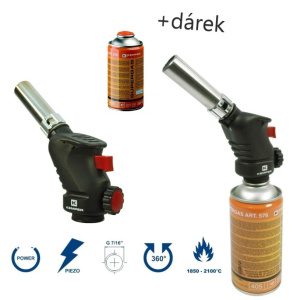Kemper Group Pájecí hořák s kartuší Supergas +  kartuše 330g 1060KIT