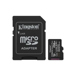 Kingston Canvas Select Plus/Micro SDXC/256GB/UHS-I U1 / Class 10/+ Adaptér SDCS3/256GB