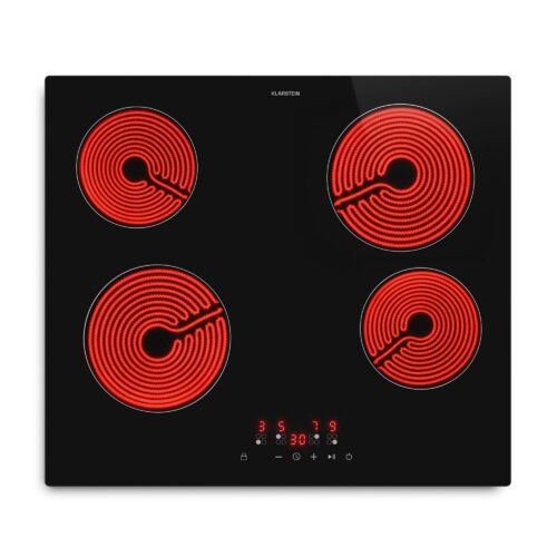 Klarstein Hito sklokeramická varná deska | 4 varné zóny | 6000 W | 9 úrovní výkonu | 60 cm