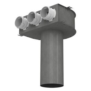 Kovový konektor do stropu pro potrubí Dalap Flexitech Ø 63 mm