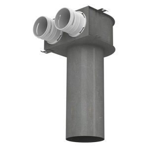 Kovový konektor do stropu pro potrubí Dalap Flexitech Ø 75 mm
