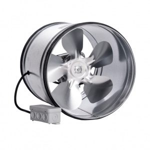 Kovový potrubní ventilátor s těsnící gumou Ø 160 mm