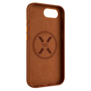 Kožený zadní kryt FIXED MagLeather s podporou MagSafe pro Apple iPhone 16e