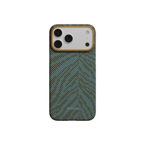Kryt pro iPhone 17 Pro Pitaka Edge Case Breath of Veins Dive Green - Obrázek 2