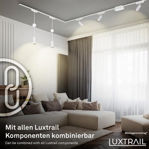 Lištové LED svítidlo BRILONER Luxtrail 48V spot 5W nastavitelné bílé 8031016 - Obrázek 2