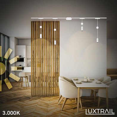 Lištové LED svítidlo BRILONER Luxtrail 48V závěsné svítidlo nastavitelná výška bílé 8032016 - Obrázek 2