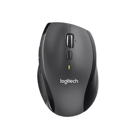 Logitech M705 Marathon/Kancelářská/Optická/Pro praváky/1 000 DPI/Bezdrátová USB/Černá-šedá 910-001949