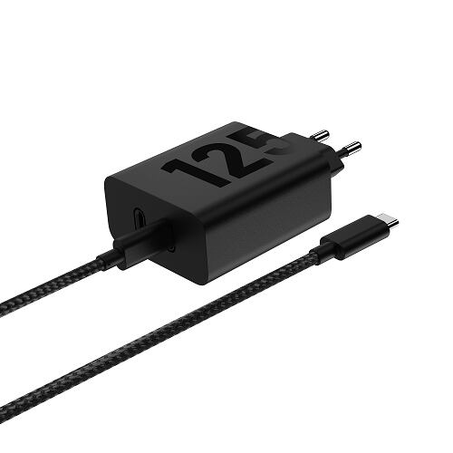 Motorola TurboPower Cestovní Nabíječka 2x USB-C 125W vč. USB-C/USB-C Kabelu Black