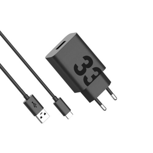 Motorola TurboPower Cestovní Nabíječka USB-A 33W vč. USB-C Kabelu Black MOTOCHAR33W