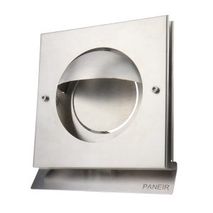Nerezová větrací mřížka se stříškou a zpětnou klapkou Paneir Kappa 100 INOX