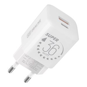 OBAL:ME GaN Cestovní Nabíječka USB-A + USB-C 36W White OM36WCA