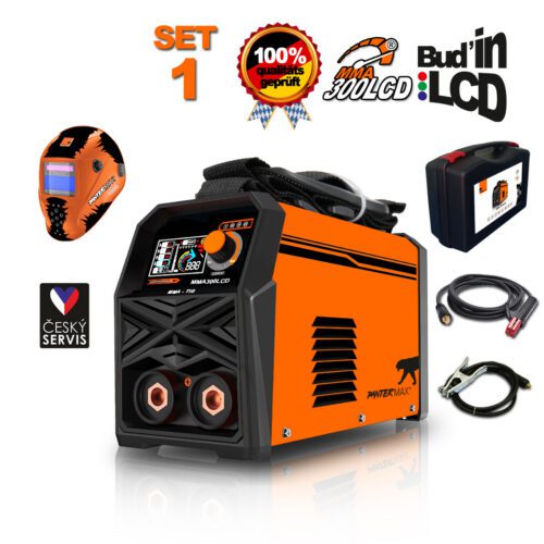 PANTERMAX Svářecí invertor MMA300LCD SET1 (MMA/TIG) PMMMA300LCD_S01