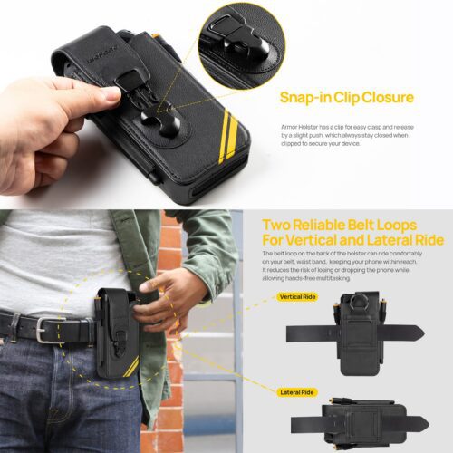 Pouzdro za opasek holster pro Ulefone Armor 24 Armor 26 - Obrázek 3