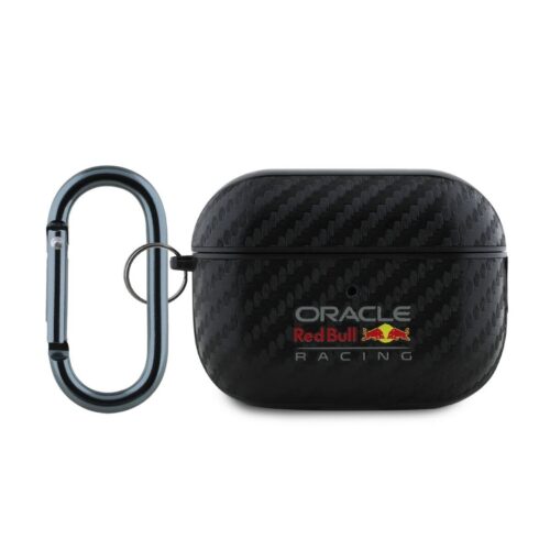 Red Bull PU Karbonové Pouzdro pro AirPods Pro 2 Black RBAP2PUCAILK