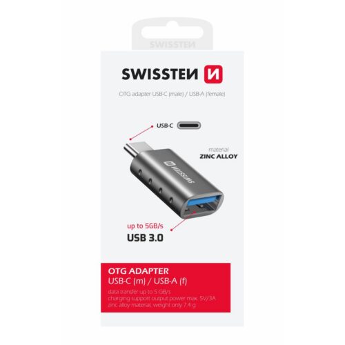 SWISSTEN OTG ADAPTER USB-C(M)/USB-A(F) 55500100