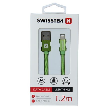 SWISSTEN datový kabel Textile USB / Lightning 1