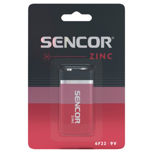 Sencor SBA 6F22 1BP 9V Zinkouhlíková baterie 9V Typ: 9V BLOCK