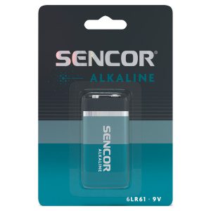 Sencor SBA 6LR61 1BP 9V Alkalická baterie 9V Typ: 9V BLOCK