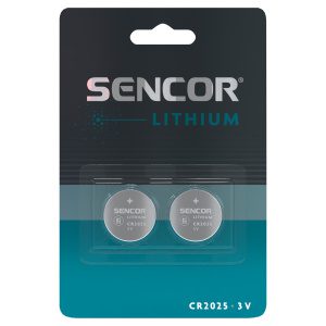 Sencor SBA CR2025 2BP Lithiová baterie CR2025 Typ: knoflíková CR2025