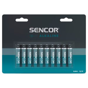 Sencor SBA LR03 10BP AAA Alkalická baterie AAA Typ: AAA mikrotužková LR03