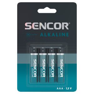 Sencor SBA LR03 4BP AAA Alkalická baterie AAA Typ: AAA mikrotužková LR03