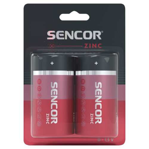 Sencor SBA R20 2BP D Zinkouhlíková baterie D Typ: R20 D