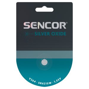 Sencor SBA V364/SR621SW 1BP Stříbrnooxidová baterie V364 Typ: V364/SR621SW