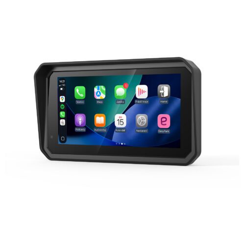 Sencor SCT MC600BW CarPlay a Android Auto displej pro motorku Bezdrátové Android Auto a Apple CarPlay