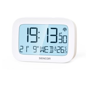 Sencor SDC 2200 Digitální hodiny s budíkem a teploměrem Rádiem řízené hodiny