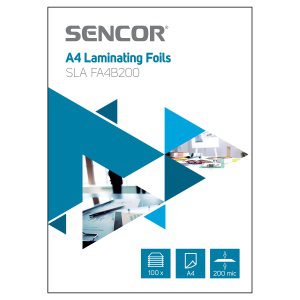 Sencor SLA FA4B200 A4 laminovací folie Tloušťka 2 x 100 mikronů