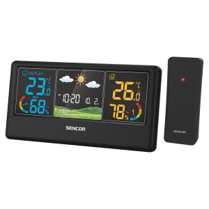 Sencor SWS 4100 B Meteorologická stanice s bezdrátovým snímačem Ikona předpovědi počasí (slunečno