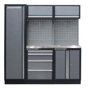 Sestava dílenského nábytku Procarosa PROFI TGBCW-130400 Pracovní deska:: nerezová TGBCW-130400-N