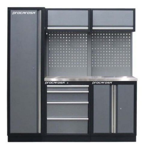 Sestava dílenského nábytku Procarosa PROFI TGBCW-130400 Pracovní deska:: nerezová TGBCW-130400-N