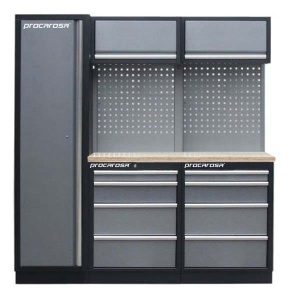 Sestava dílenského nábytku Procarosa PROFI TGBCW-130404 Pracovní deska:: dřevěná TGBCW-130404-D