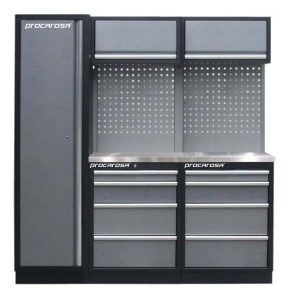 Sestava dílenského nábytku Procarosa PROFI TGBCW-130404 Pracovní deska:: nerezová TGBCW-130404-N