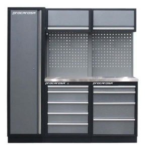 Sestava dílenského nábytku Procarosa PROFI TGBCW-130504 Pracovní deska:: nerezová TGBCW-130504-N