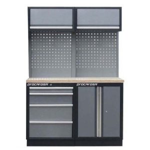 Sestava dílenského nábytku Procarosa PROFI TGCW-0400 Pracovní deska:: dřevěná TGCW-130400D