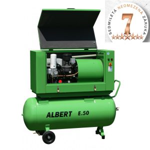 Šroubový kompresor Atmos Albert E.50 KOMFORT + vzdušník + sušička E.50KVS
