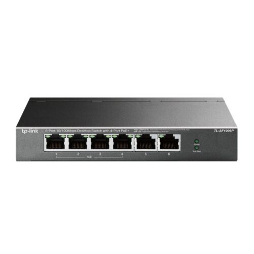 TP-link TL-SF1006P 6x10/100 (4xPOE+) 67W kovový CCTV switch TL-SF1006P - Obrázek 5