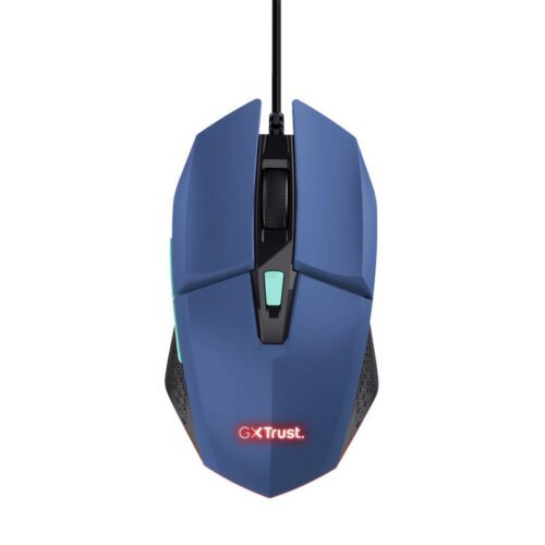 TRUST GXT 109 FELOX/Herní/Optická/Pro praváky/6 400 DPI/Drátová USB/Modrá 25067